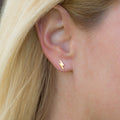 Lighting Bolt Stud Earrings