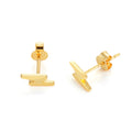 Lighting Bolt Stud Earrings