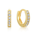 CZ Huggie Hoope Earrings