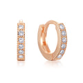 CZ Huggie Hoope Earrings