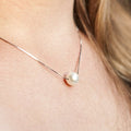 Pearl Necklace on Box Chain