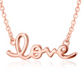 Cursive Love Necklace