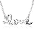 Cursive Love Necklace