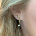 Trio CZ Stud Earrings