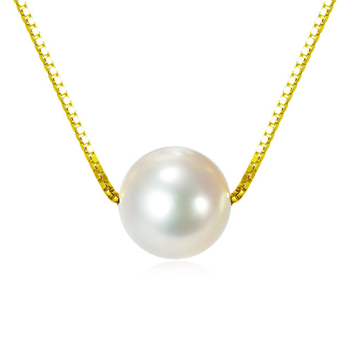 Pearl Necklace on Box Chain