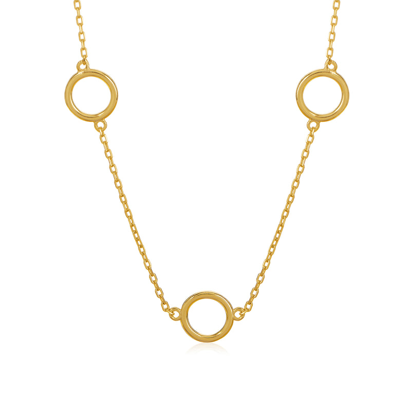 Circle Station Necklace