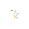 Open Star Stud Earrings